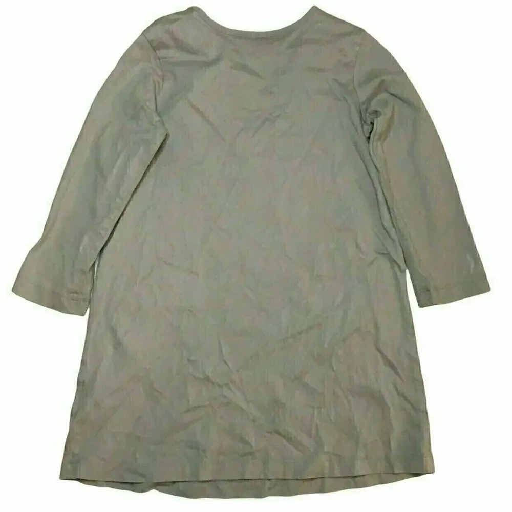 Hanna Andersson 100% Cotton Blue/Gray Dress/Leggings Set 100
